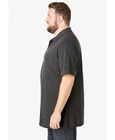 KingSize Big & Tall Longer-Length Shrink-Less Pique Polo Shirt