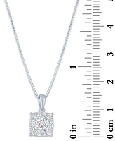 Forever Grown Diamonds 2-Pc. Set Lab Grown Diamond Pendant Necklace & Matching Stud Earrings (1 ct. t.w.) in Sterling Silver