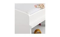 Slickblue Modern Nursery Baby Changing Table with 2 Drawers for Storage Practical and Stylish