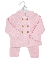 Rock-a-Bye Baby Boutique Girls Jacket and Trouser Knitted, 2-Piece Set