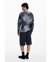 Desigual Men's Distressed knit sweater