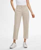 Boss Orange Women's Cotton-Blend Seamed Ankle Trousers