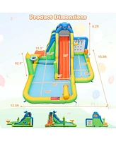 Costway Inflatable Water Slide Giant Water Park for Kids Backyard Fun without Blower