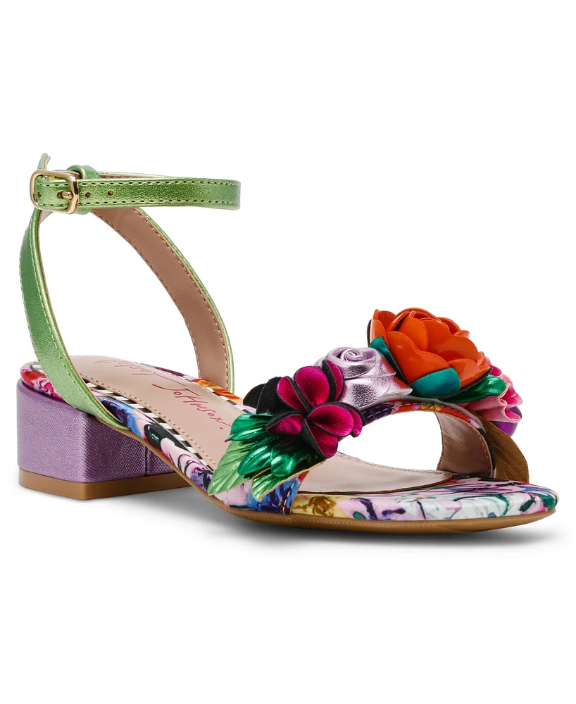 Betsey Johnson Little and Big Girls Darcy Flower Sandal