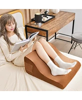 Gouun Bed Wedge Pillow with Tablet Pillow Stand and Side Pockets