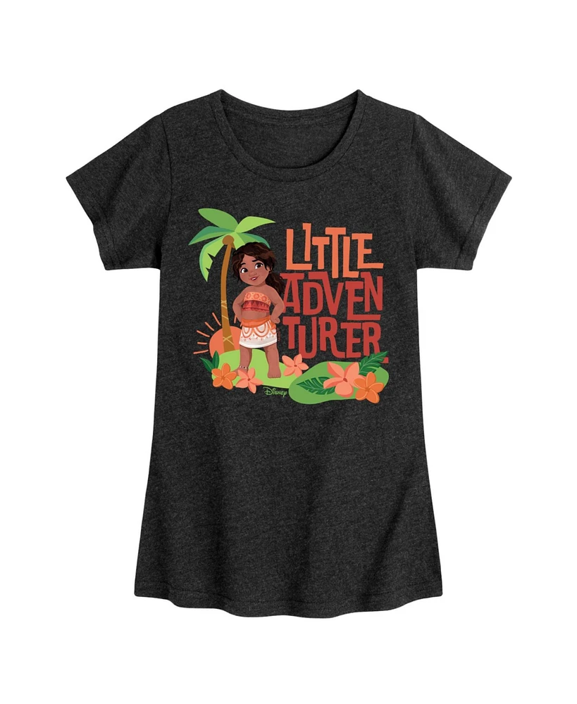 Disney Big Girls Moana 2 Little Adventurer Graphic Short Sleeve Tee