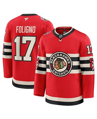 Fanatics Men's Nick Foligno Red Chicago Blackhawks 2025 Nhl Winter Classic Premium Player Jersey