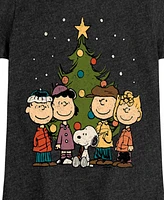 Peanuts Big Girls Snoopy Holidays Graphic Short Sleeve Tee