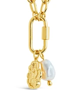 Sterling Forever Jaxie Carabiner Charm Necklace