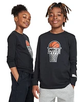 Nike Big Kids Sportswear Cotton Long-Sleeve Basketball T-Shirt