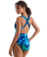 Mimi Flamingo Women's Wren Printed Cross-Back One-Piece Swimsuit