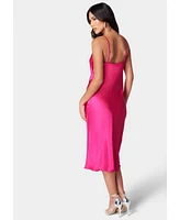 Bebe Women's Satin Midi Slip Dress