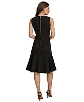 Donna Karan New York Women's Jewel-Neck Sleeveless Dress