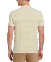 Perry Ellis Men's Open Stitch Jacquard Shirt