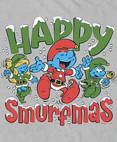 Fifth Sun Men's Happy Smurfmas Short Sleeve T-Shirt