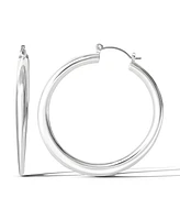 Jessica Simpson Silver-Tone Hoop Earrings – Classic Statement Hoops