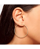 Jessica Simpson Fashion 48.2MM Omega Hoop Earrings - Gold-Tone Finish