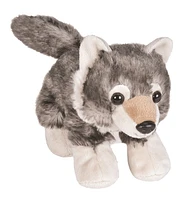 Wild Republic Hug'ems Wolf Stuffed Animal, 7 Inches