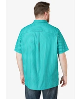 KingSize Big & Tall Striped Short-Sleeve Sport Shirt