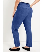 June + Vie Plus Curvie Fit Straight-Leg Jeans