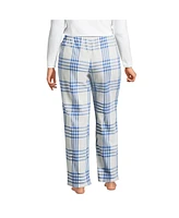 Lands' End Plus Print Flannel Pajama Pants