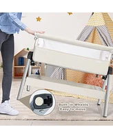 Gouun Portable Baby Bedside Sleeper with Adjustable Heights and Angle