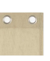 Archaeo Slub Textured Linen Blend Grommet Top Curtain