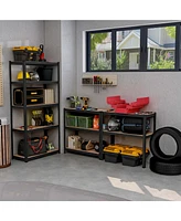 Costway Pcs 5 Tier Adjustable Garage Shelving Unit with lbs Max Load for Warehouse