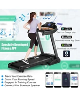 Gymax 3.75HP Folding Treadmill Running Jogging Machine w/ 15% Automatic Incline