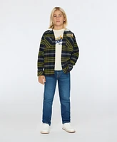 Scotch & Soda Big Boys Yarndye Hooded Shirt Jacket