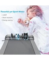 Gymax Folding Treadmill 3.0HP Electric Walking Running Machine w/ Led Touch Screen