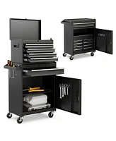 Gouun 2-in-1 Tool Chest and Cabinet with 5 Sliding Drawers