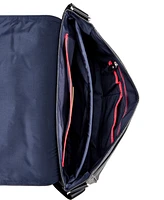 Tommy Hilfiger Men's Pebble Faux-Leather Leo Messenger Bag