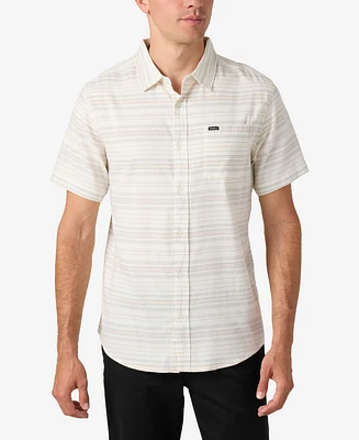 O'Neill Men's Seafaring Stripe Short Sleeve Stretch Shirt