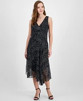 Connected Women's Floral-Print Midi Dress