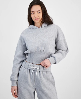 Madden Girl Juniors' Corset Hoodie