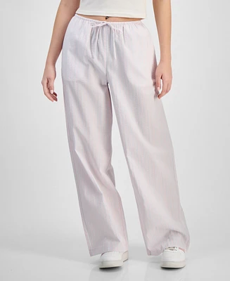 Self Esteem Juniors' Seersucker Drawstring Lounge Pants
