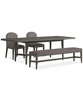 Griffith 4 Pc. Rectangular Dining Set (Table, Side Chairs & Bench