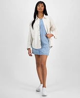 Calvin Klein Jeans Women's Cotton Oversized Utility Shirt
