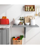 Gouun 31.5 x 23.5 Inch Wall Mounted Folding Table for Small Spaces