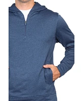 Tailorbyrd Men's Luxe Performance Fleece 1/4 Zip Hoodie