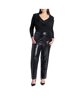 Eloquii Plus Fitted Sequin Pant