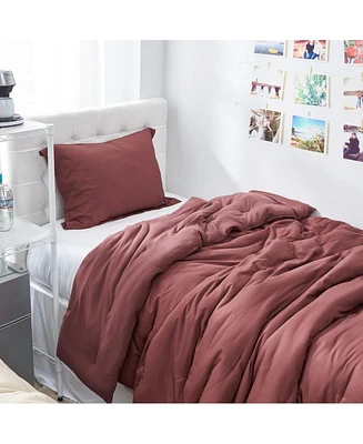 Coma Inducer Bamlin Butter Oversized Cooling Comforter Set - Red Pear