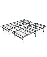 Gouun King Size Folding Steel Platform Bed Frame for Kids and Adults-King Size