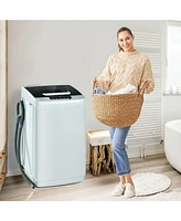 Gouun 8.8 lbs Portable Full-Automatic Washing Machine with Drain Pump and Spin Dryer