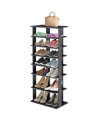 Gouun 7-Tier Dual Shoe Rack Free Standing Shelves Storage Shelves Concise