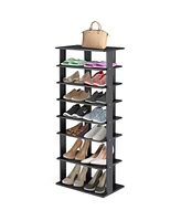 Gouun 7-Tier Dual Shoe Rack Free Standing Shelves Storage Shelves Concise