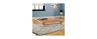 Slickblue Farmhouse Queen Size Solid Wood Platform Bed