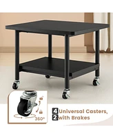 Gouun Under Desk Printer Stand with 4 Wheels and Locking Mechanism