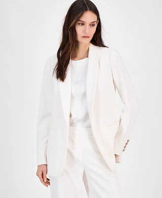 Anne Klein Women's Liberty Stretch Open-Front Shawl Collar Blazer